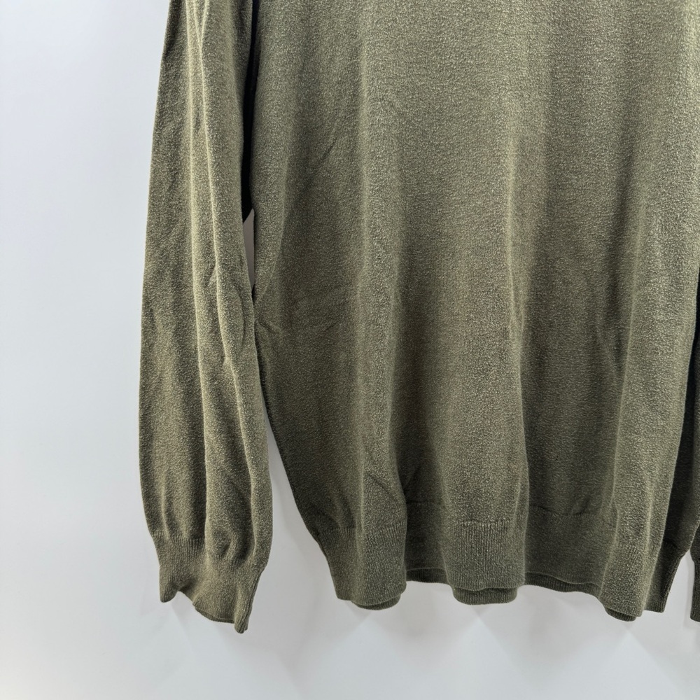 Old Navy Olive Green V-Neck Sweater Men’s Size Large Long Sleeve - Picture 3 of 6